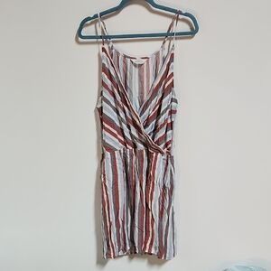 Market & Spruce Striped Midi Dress - Red, Blue, White